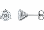 14K White Gold Lab-Grown Diamond Stud Earrings tight product crop 14K White Gold Lab-Grown Diamond Stud Earrings