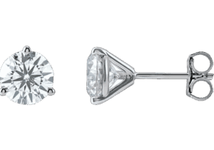 14K White Gold Lab-Grown Diamond Stud Earrings